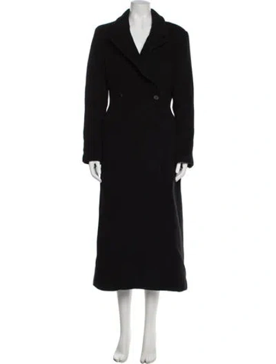 Pre-owned Reformation Wool Coat In Black