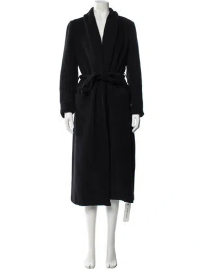 Pre-owned Reformation Wool Coat In Black