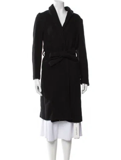 Pre-owned Reformation Wool Coat In Black