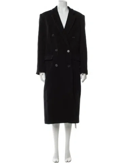 Pre-owned Reformation Wool Coat In Black
