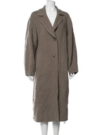 Pre-owned Reformation Wool Coat In Gray