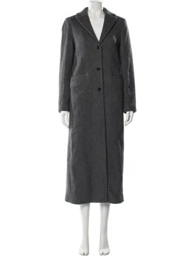 Pre-owned Reformation Wool Coat In Gray