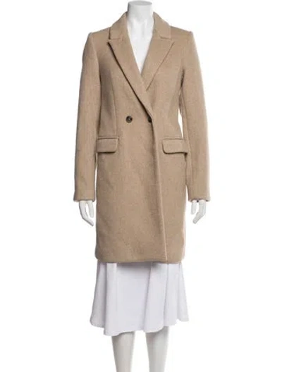 Pre-owned Reformation Wool Coat In Neutral