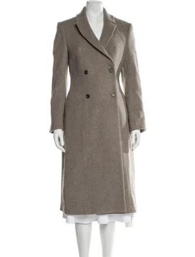 Pre-owned Reformation Wool Coat In Neutral