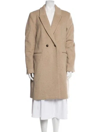 Pre-owned Reformation Wool Coat In Neutral
