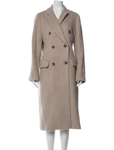 Pre-owned Reformation Wool Coat In Neutrals