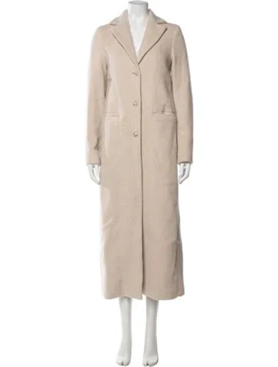 Pre-owned Reformation Wool Coat In Neutrals