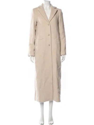Pre-owned Reformation Wool Coat In Neutrals