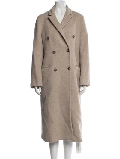 Pre-owned Reformation Wool Coat In Neutrals