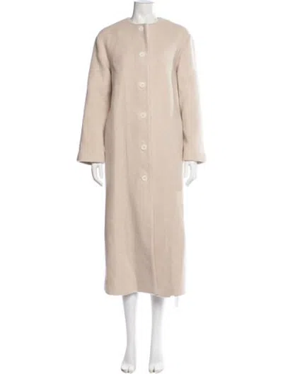 Pre-owned Reformation Wool Coat In Neutrals