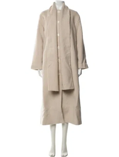 Pre-owned Reformation Wool Coat W/ Tags In Neutral