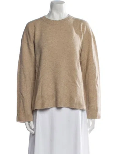 Pre-owned Reformation Wool Crew Neck Sweater In Neutral