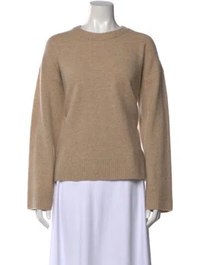 Pre-owned Reformation Wool Crew Neck Sweater In Neutral