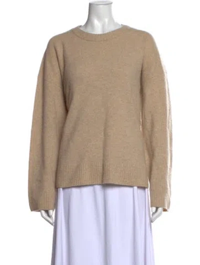 Pre-owned Reformation Wool Crew Neck Sweater In Neutral