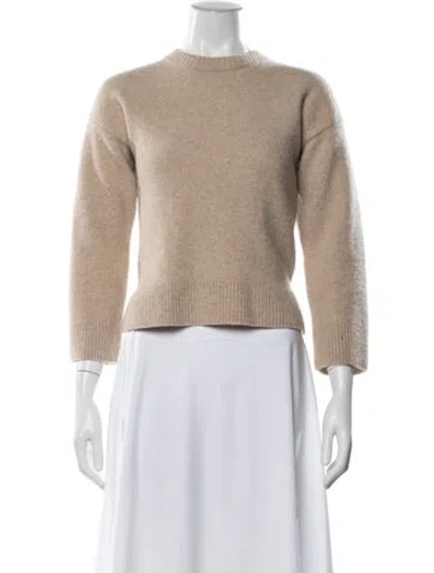 Pre-owned Reformation Wool Crew Neck Sweater In Neutral