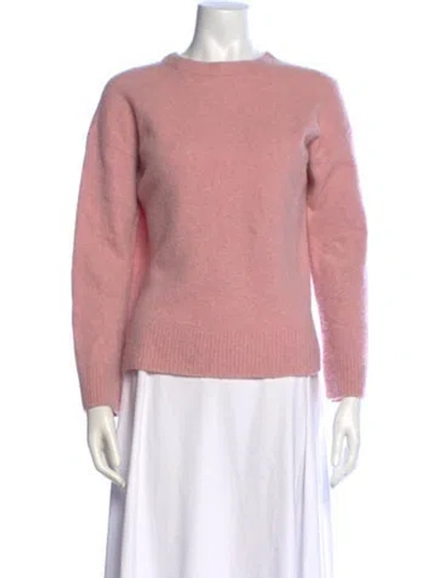 Pre-owned Reformation Wool Crew Neck Sweater In Pink