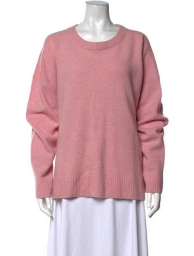 Pre-owned Reformation Wool Crew Neck Sweater In Pink