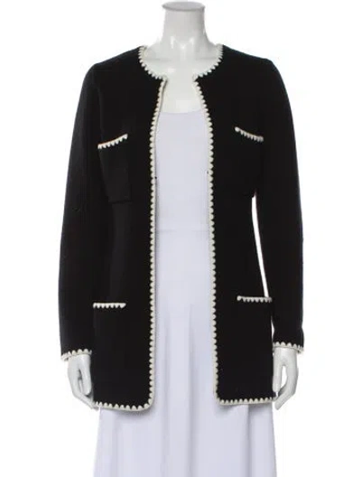 Pre-owned Reformation Wool Evening Jacket In Black