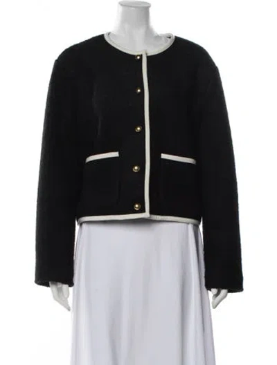Pre-owned Reformation Wool Jacket In Black