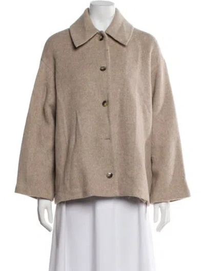 Pre-owned Reformation Wool Jacket In Neutral