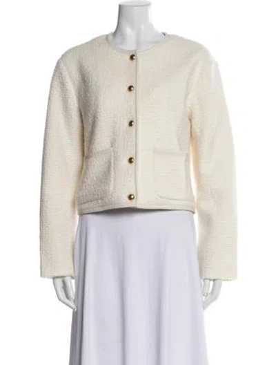 Pre-owned Reformation Wool Jacket In Neutral