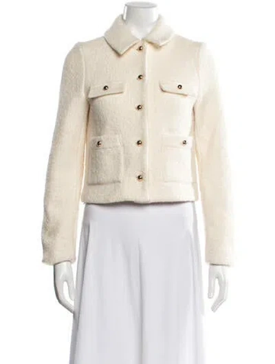 Pre-owned Reformation Wool Jacket In Neutrals