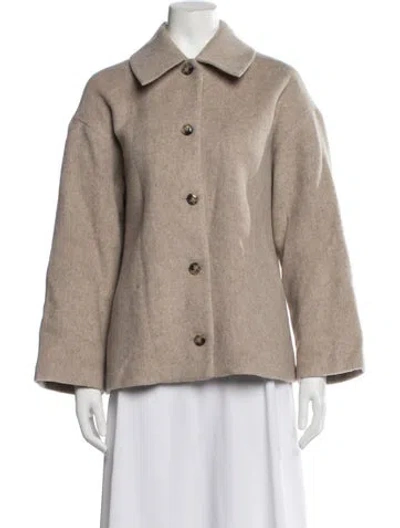 Pre-owned Reformation Wool Jacket In Neutrals