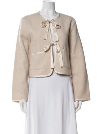 Pre-owned Reformation Wool Jacket W/ Tags In Neutral