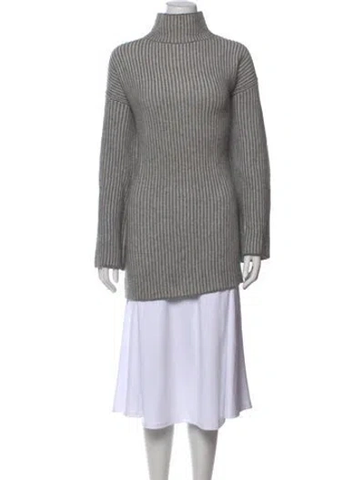 Pre-owned Reformation Wool Midi Length Dress In Grey