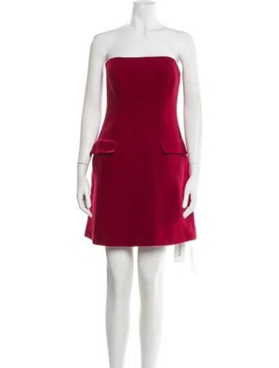 Pre-owned Reformation Wool Mini Dress W/ Tags In Red