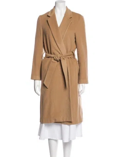 Pre-owned Reformation Wool Trench Coat In Neutral