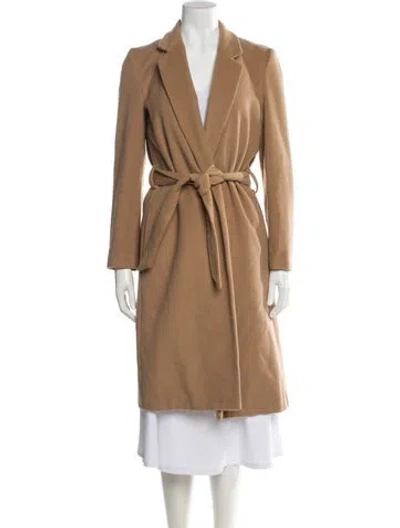 Pre-owned Reformation Wool Trench Coat In Neutral
