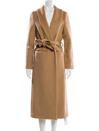 Pre-owned Reformation Wool Trench Coat In Neutral
