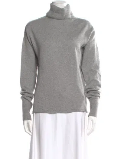 Pre-owned Reformation Wool Turtleneck Sweater In Gray