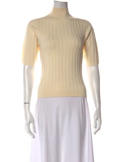Pre-owned Reformation Wool Turtleneck Sweater W/ Tags In Neutrals