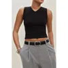 Reformation Wren Cotton V-neck Tank