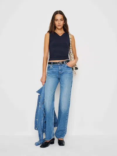 Reformation Wren Knit Top In Blue