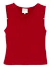 Reformation Wren Tank Top In Red