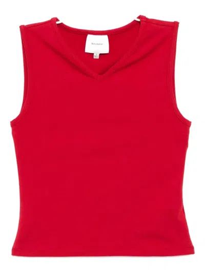 Reformation Wren Top In Red