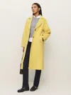 Reformation Wyatt Double-faced Coat In Semolina