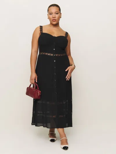 Reformation Wynton Dress Es In Black