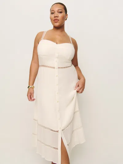 Reformation Wynton Dress Es In Ivory