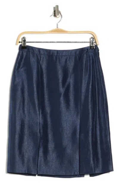 Reformation X Camille Rowe Victoria Skirt In Blue