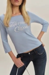 Reformation X Devon Lee Carlson Lizzie Graphic T-shirt In California Classic