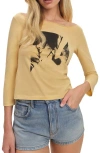 Reformation X Devon Lee Carlson Lizzie Graphic T-shirt In Sunshine Daisy