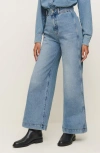 Reformation X Kacey Musgraves Austin Ultrahigh Waist Wide Leg Jeans In Sanders