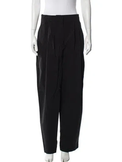 Pre-owned Reformation X Laura Harrier Nylon Wide Leg Pants In Gray