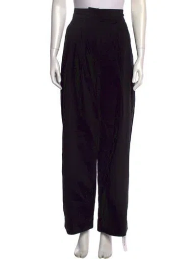 Pre-owned Reformation X Laura Harrier Wide Leg Pants In Black