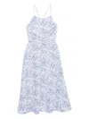 Reformation Yuliy Linen Dress In Multi