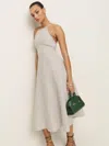 Reformation Yuliy Linen Dress In White